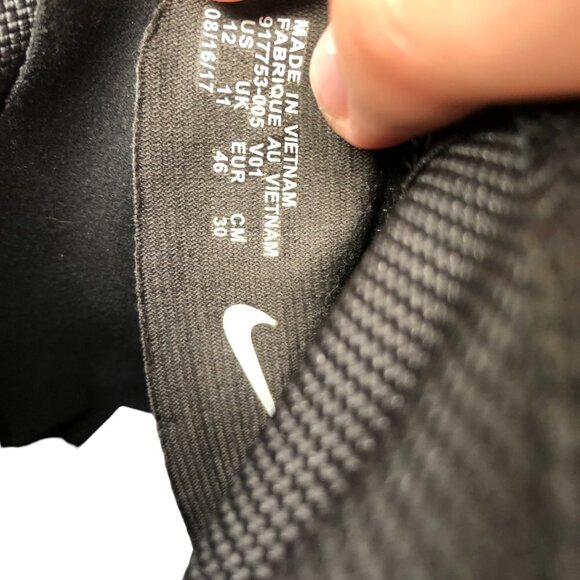 2017 Nike SF Air Force 1 Mid Triple Black Mens Size 12 - Picture 5 of 8